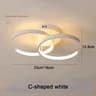 Modern LED Strip Ceiling Light  Minimalist 3 Color Lamp In Black White Or Gold For Living Room Aisl 15