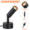 Indoor LED Spotlights  2 Pack 5W Dimmable Uplights With Memory And 3 Color Temperatures For Plants  6
