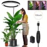 10in LED Ring Grow Light  Full Spectrum Height Adjustable Plant Lamp With Daily Timer  9 Dimming Le 6