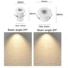 Mini COB Downlight  3 W Aluminum Cabinet Spotlight In Black White Or Silver With 071 Or 098 In Cuto 7
