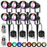 RGBW Landscape Light  Color Changing LED Outdoor Spotlight With RF Remote And IP65 Protection For L 12