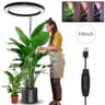 10 In LED Ring Grow Light  Full Spectrum Height Adjustable Plant Lamp With Daily Timer  9 Dimming L 6
