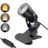 LED Clamp Spotlight  5W USB Clip On Desk Lamp With 270 Degree Rotating Head 3 Color Modes  Dimming  9