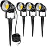 LED Landscape Light  Warm White IP65 Waterproof Outdoor Spotlight With Spike For Yard Garden Lawn A
