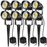 LED Landscape Light  Warm White IP65 Waterproof Outdoor Spotlight With Spike For Yard Garden Lawn A