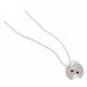 White Metal Recessed Downlight Trim  Round Ceiling Spotlight Fitting For GU10 MR16 GU53 With 315 In 9