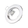 Fixed Recessed Spotlight Frame  Round Metal GU10 MR16 Ceiling Fitting In White Black Satin Nickel O