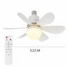 E27 Socket Ceiling Fan Light  30W Or 40W Screw In Fan With Remote And 3 Color Dimming For Bedroom K 14