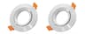 Adjustable GU10 MR16 Downlight Frame  Aluminum Ceiling Fitting In Silver White Or Black With 276 In 10