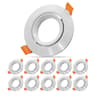 Adjustable GU10 MR16 Downlight Frame  Aluminum Ceiling Fitting In Silver White Or Black With 276 In 12
