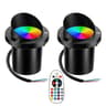 RGBW LED InGround Landscape Light  10W Waterproof Spotlight With RF Remote  16 Colors For Path Deck 14