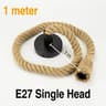 Vintage Hemp Rope Pendant Light  Hand Knitted Single Or Double Head Hanging Lamp For Loft Dining Ro