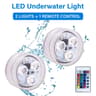 Submersible RGB LED Tea Lights  Battery Powered Underwater Lamps With Remote For Vases Fish Tanks A 16