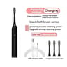 Ultrasonic Smart Sonic Electric Toothbrush Set  Adult Soft Brush Travel Kit 7