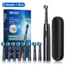 Rotary Rechargeable Electric Toothbrush For Adults  8 Soft Brush Heads Included 4