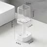 Minimalist Toothbrush Holder Set  Compact Bathroom Organizer With Gargle Cup  Tumbler Rack 6