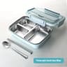 Leak Proof Stainless Steel Lunch Box  Durable 3 Or 4 Compartment Bento Container For Students And O 17