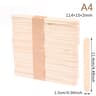 50 Pcs Disposable Wooden Waxing Sticks Body Hair Removal Spatula 16