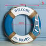 Mediterranean Navy Life Buoy Wall Hanging Nautical Home Decoration 5