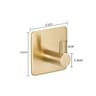 Stainless Steel Antirust Wall Hooks  SelfAdhesive Towel  Clothes Rack For Home Kitchen  Bathroom St 12