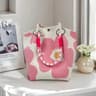 Vintage Floral Knit Tote Bag For Women 7
