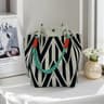 Vintage Floral Knit Tote Bag For Women 9