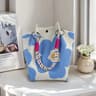 Vintage Floral Knit Tote Bag For Women 10