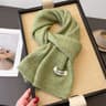 soft warm scarf for women layered with outerwear