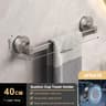 Suction Cup Double Bar Bathroom Towel Rack 12