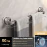 Suction Cup Double Bar Bathroom Towel Rack 14