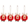 Felt Christmas Elk Tree Ornament Set 8