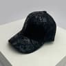 Kpop Graffiti Letter Vegan Leather Baseball Cap 10