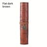 Retro Leather Roll Pencil Case Large Capacity Organizer 8