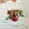 Christmas Bell Antlers Pinecone Hanging Ornament Decor 10