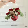 Christmas Bell Antlers Pinecone Hanging Ornament Decor 13