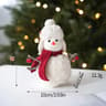 Cute Plush Knitted Snowman Christmas Hanging Ornament 4