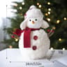Cute Plush Knitted Snowman Christmas Hanging Ornament 6