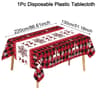 Merry Christmas PE Tablecloth Holiday Party Table Cover 8