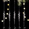Elegant Acrylic Icicle Christmas Tree Ornaments Set 10