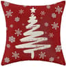 Red Snowflake Christmas Farmhouse Pillow Cover 5