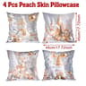 Merry Christmas Decorative Pillow Cover Set 4pcs 4