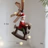 Retro 3D Christmas Tree Bell Resin Ornament 6