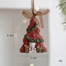 Retro 3D Christmas Tree Bell Resin Ornament 19