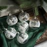 Transparent Snowball Christmas Tree Ornaments Set 6pcs 7