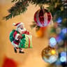 Acrylic Santa Bicycle Christmas Tree Ornament 10