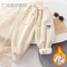 Kids Winter Sweatpants Thick Casual Sport Pants With Pockets 3