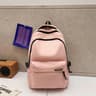 Large Capacity School Backpack Simple Black Travel Bag For Students 16