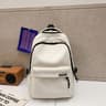 Large Capacity School Backpack Simple Black Travel Bag For Students 18