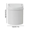 Mini Desktop Trash Can With Cover For Home And Office 12