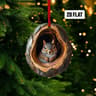 Cute Woodland Animal Acrylic Christmas Ornaments 9
